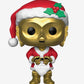 Funko Pop Star Wars Santa C-3PO Collectible Figure, Vinyl, Multicolor, Model 33888