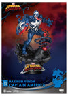 Beast Kingdom Maximum Venom: Captain America Ds-065 D-Stage Statue, Multicolor