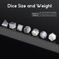 DNDND Cat's Eye Gemstone Dice Set 7 PCS Crystal DND Dice with Grogeous Gift Case for Dungeons and Dragon D&D Tabletop Game (Grey