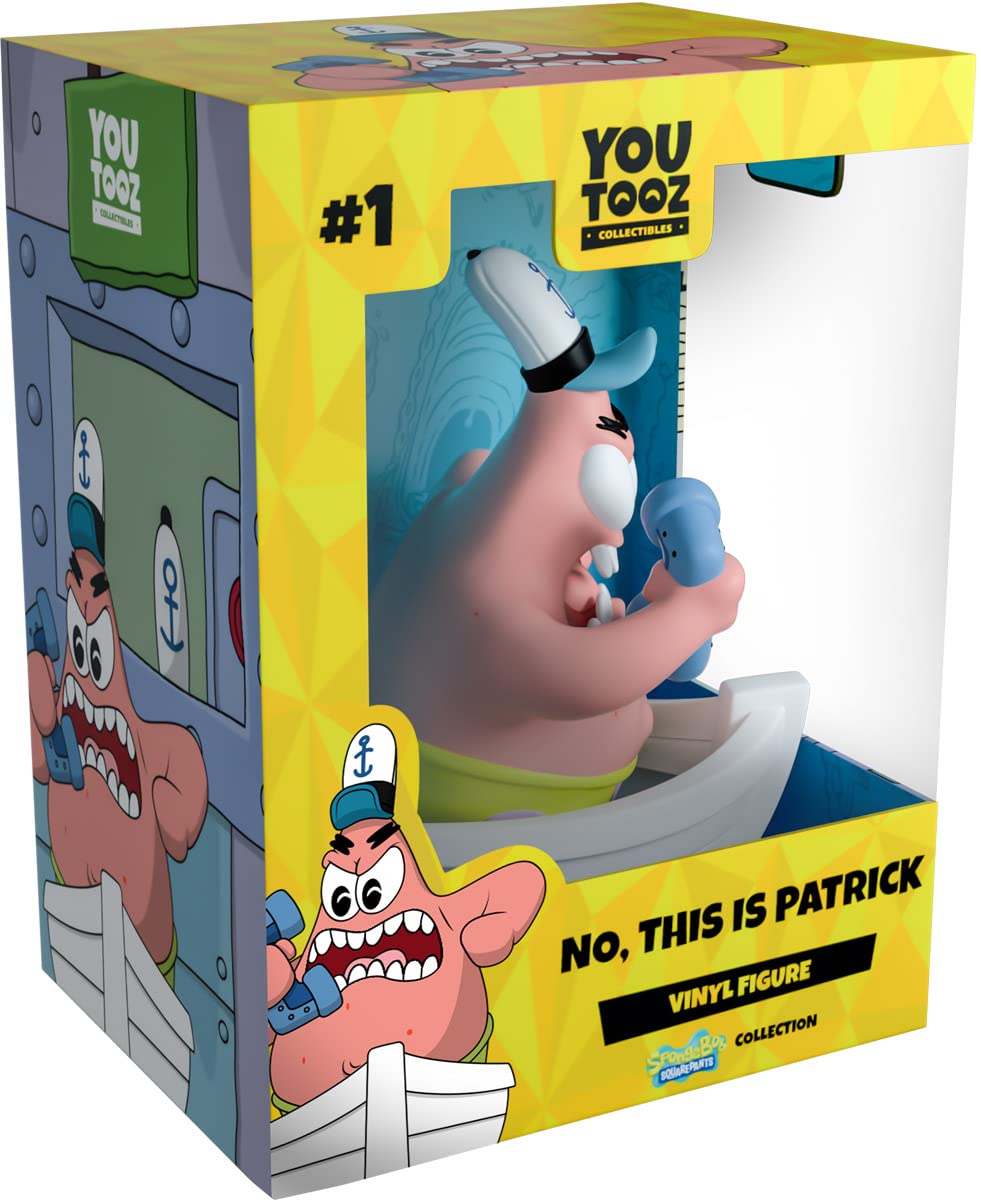 Youtooz No, This Is Patrick 4.3' Vinyl Figure, High Detailed Collectible By Youtooz Spongebob Squarepants Collection