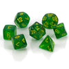 Chessex Borealis: 7Pc Maple Green/Yellow