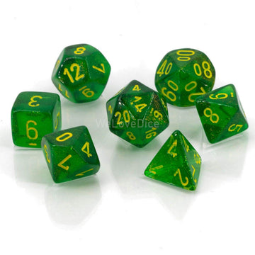 Chessex Borealis: 7Pc Maple Green/Yellow