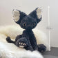 RRSDJJ Kitten Plush Toy  enhanced Cat Stuffed Animal  Black Cat Plush Stuffed Animal Soft and Comfortable Occasions Great Gift for Kids  Lovers  Friends (Black Cat)
