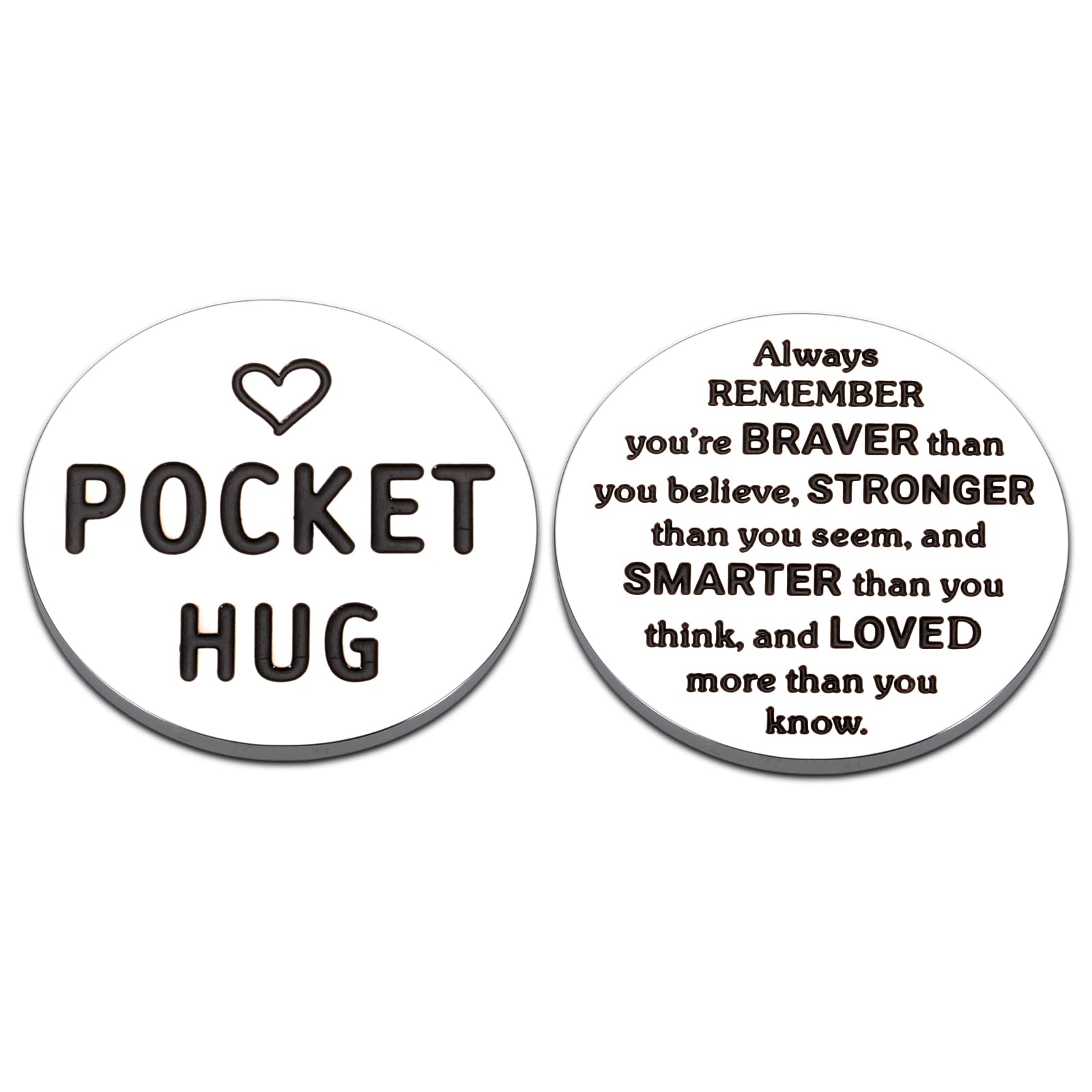 Pocket Hug Token Good Luck Charms Keepsake For Friends Son Daughter Inspirational Gifts For Women Graduation Christmas Valentine