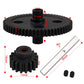 ShareGoo Metal Spur Diff Differential Main Gear 62T & 17T Pinion Motor Gear Center Reduction Compatible with WLtoys 12428 12423