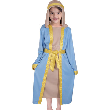 A2Z 4 Kids Girls Xmas Nativity Mary Costume - Mary Costume 9-11