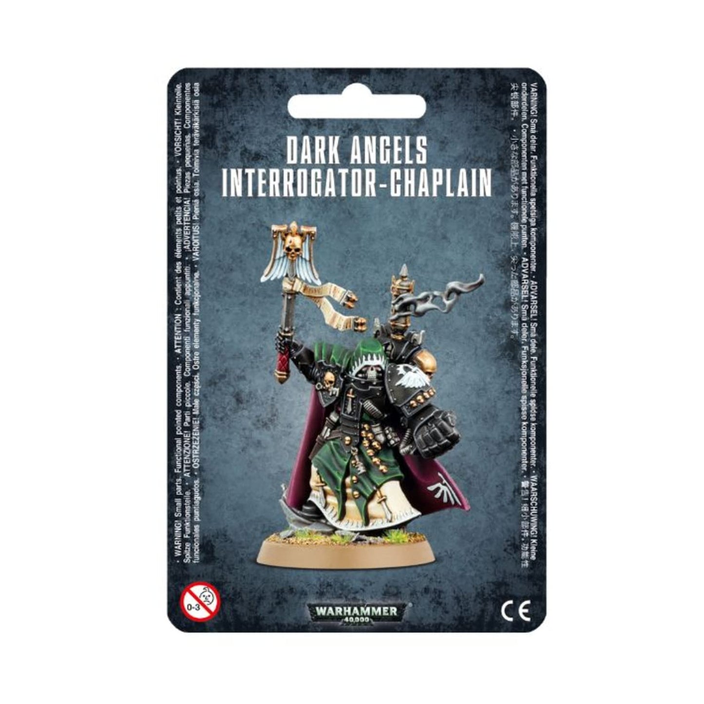 Games Workshop Warhammer 40k Dark Angels Interrogator-Chaplain Miniature, Plastic, Small, Model 99070101035