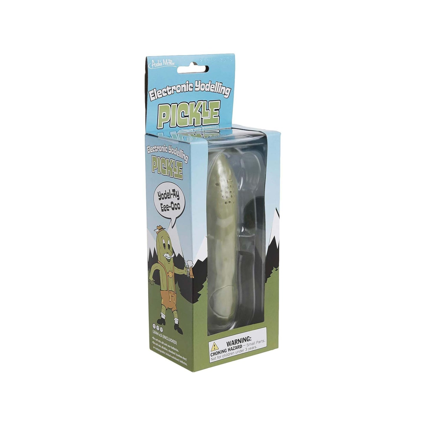 Archie Mcphee 11761 Accoutrements Yodelling Pickle Multi-Colored, 8''