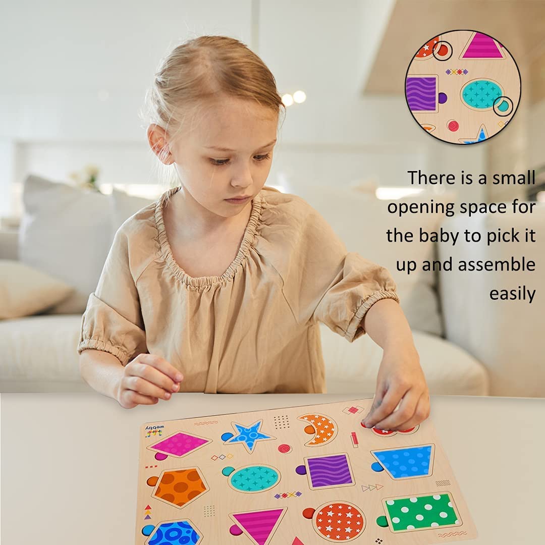 Webby Wooden Educational Colorful Alphabets, Counting Numbers, Fruits, Sea Animals, Public Transport And Shapes Puzzle For Presc