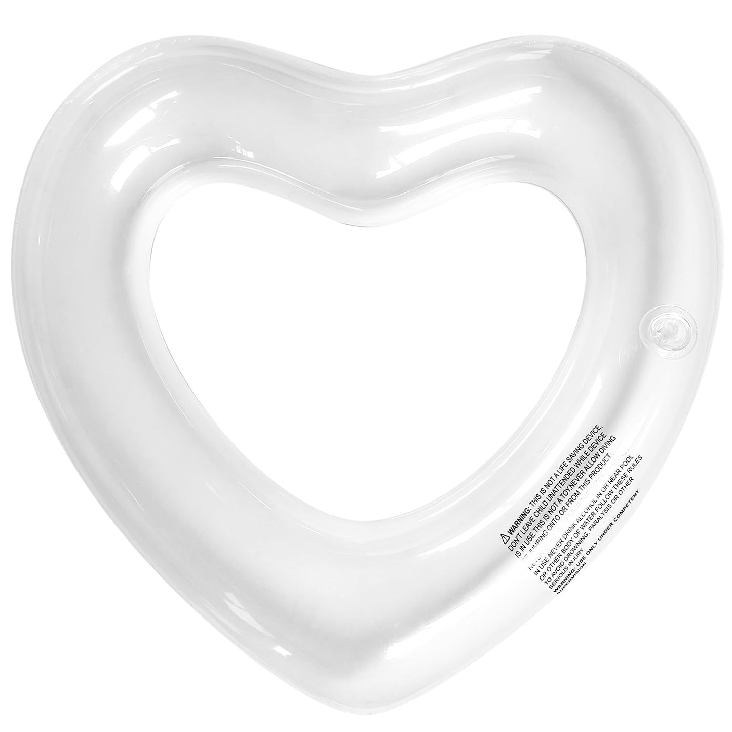 Kid Heart Pool Float Pool Floats for Kids  Water Fun Beach Party Toys for Kids Birthday Scene Layout Props. (18 in  Transparent Glitter