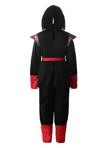 Relibeauty Kids Ninja Costume For Boys,Black & Red,4T-4/110