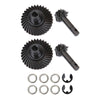 AMK 2 Sets Metal SCX10 III Bevel Gear, Ring Pinion Gear Set, -27% 8T-33T 1/10 Capra Underdrive Differential Axle Gears for RC Cr