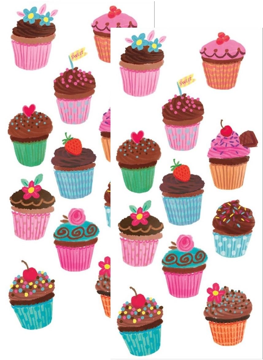 Playhouse Cupcake Party Chocolate Scented Scratch & Sniff Stickers - 1 Pack of Two Sticker Sheets