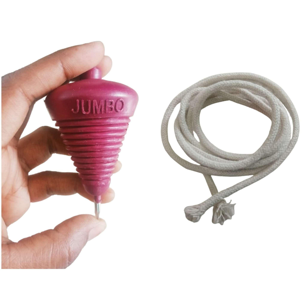 ZOKCY (Pack of 1 Pcs) Plastic Spinning Lattu with Thread for Kids/lattoo Toy/Plastic Spinning Lattu with Thread/Traditional Indi