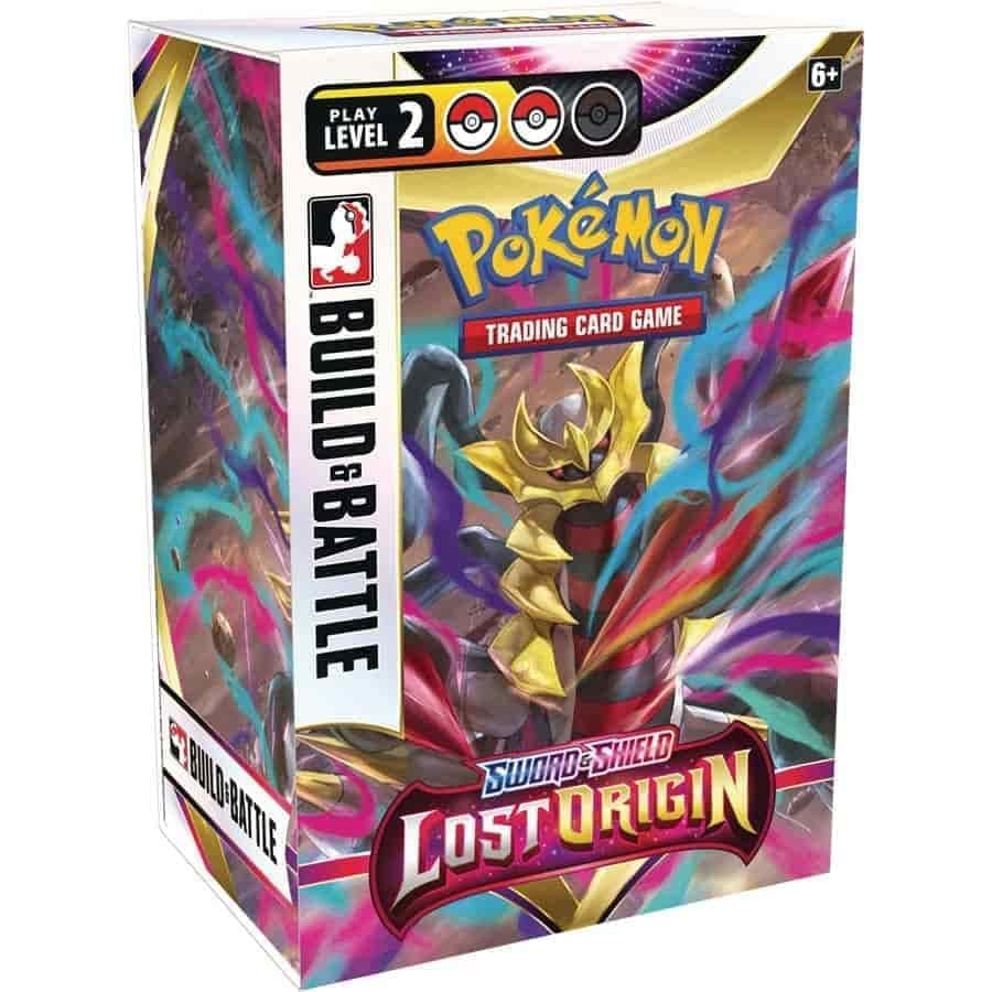 Pokemon TCG: decorative replica blade and Shield Lost Origin Build and Battle Box