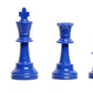 Wholesale Chess Staunton Colored Chess Pieces (Blue)