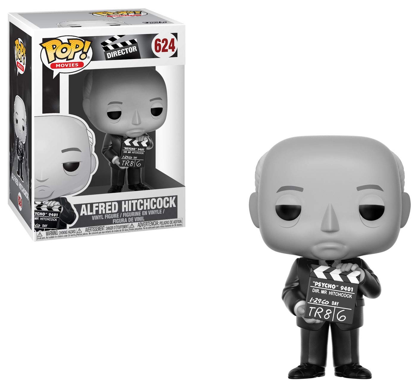 Funko Pop Alfred Hitchcock Collectible Figure - Vinyl, Multicolor, Model 33183