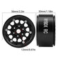 HYBDX Rc 1.9 Inch Aluminum Alloy Beadlock Wheel Rim Hub 4pcs Suit for 1:10 RC Crawler Axial SCX10 SCX10 II TRX4 RC4WD D90. (Blac