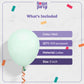 House Of Party Pastel Green Party Balloon - 100Pcs | 5 Inch Latex Balloons With Different Sizes Pack For Graduation, Wedding, Ba
