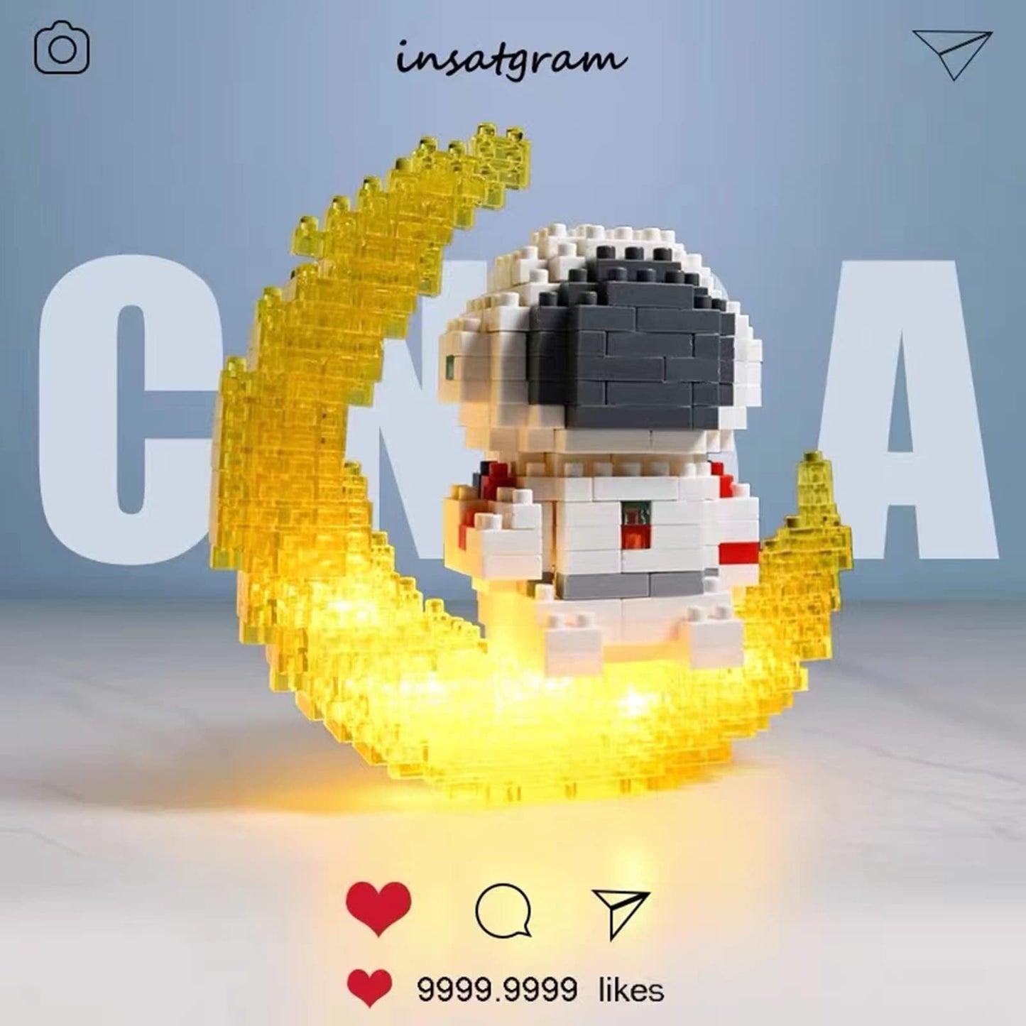 Finger Rock Mini Building Set - 388 PCS Plastic Micro Blocks for Adults, Multicolor, Model G8901, Great Gift for Teens 12+