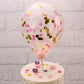 Hot Life 5 Inches Confetti Balloon Cake And Cupcake Topper (Pack Of 3, Multicolour)
