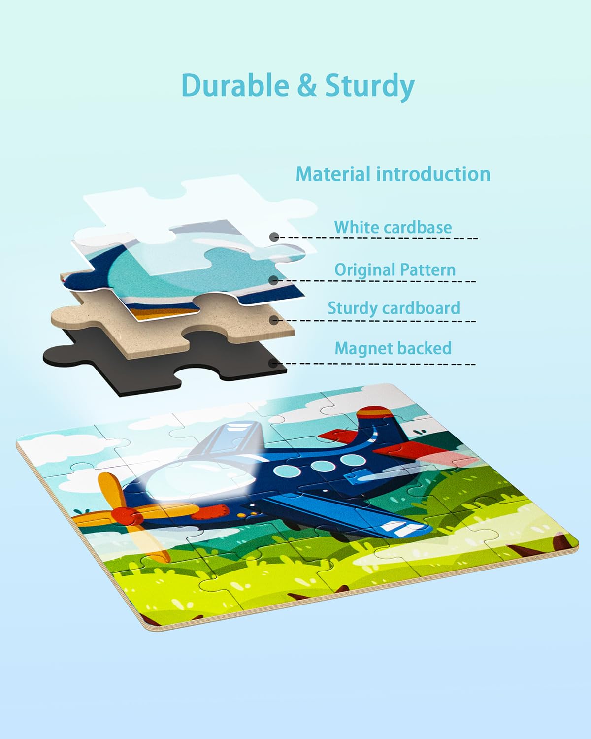 Magnetic Puzzles For Kids 2-4, Travel Puzzles Games For Kids Ages 3-5, Jigsaw Puzzle Book Activities Toy For Kids Boys Girls Age
