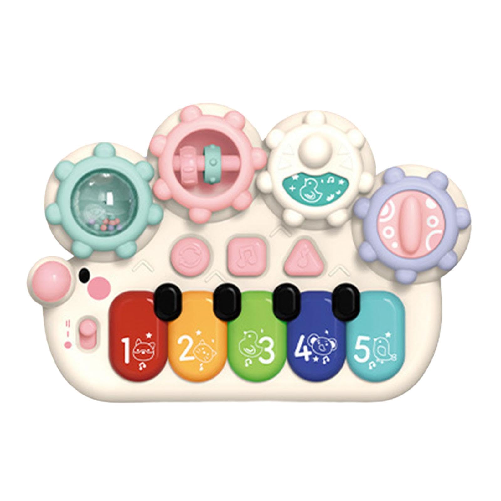 Calandis Light Up Music Baby Toys Early Learning Cartoon For Toddlers Babies Birthday White | Toys For Baby