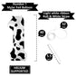 40 Inch Cow Print Balloon, Number 1 Balloons Cow Balloons For 1St Birthday Decoration, Large Cow Number Balloons For Western Par