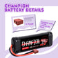 GOLDBAT 3600mAh 7.2V NiMH Battery with Deans Connector for RC Cars & Trucks (2 Pack) - Compatible with LOSI, HPI, Kyos
