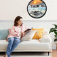 Oneshow 3D Moving Sand Art Wall Art Deep Sea Sandscape Wall Hanging 360 Rotation Circular Sand Art Liquid Motion Decor Relaxing