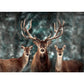 MaxRenard Game 1000 Pieces Jigsaw Puzzle for mature-themed Animal Toy Noble Deer Family