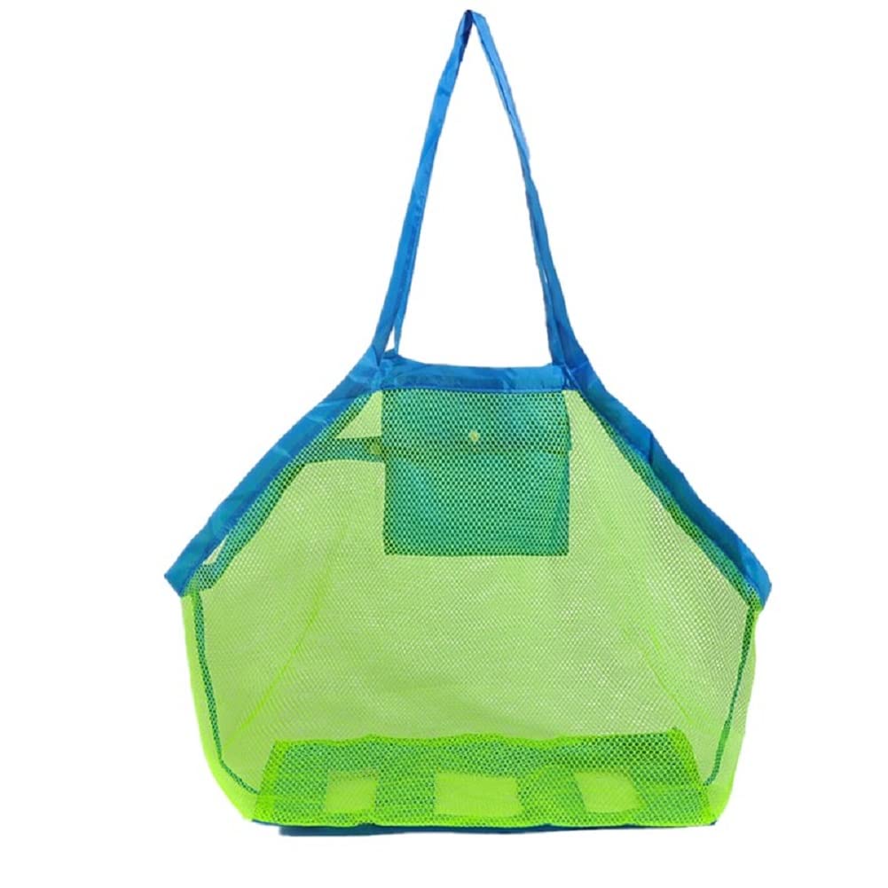 Exkokoro Ultra Large Mesh Beach Bag Tote, Beach Toys Organizer Storage Bags, Toys & Shell Bag Stay Away From Sand The Beach