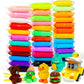 Sukechi Bouncing And Soft Clay Pack Of12 Multicolor For Kids With 3 Tools Pack Of 12