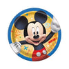 Round Dessert Paper Plates - 7, Mickey Mouse Roadster, 8 Pcs