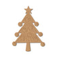 American Elm 6 Pcs Large Christmas Tree Mdf Ornaments  PreMarked Unpainted Wood Craft Kit For Diy Holiday Painting & Dcor (6X4