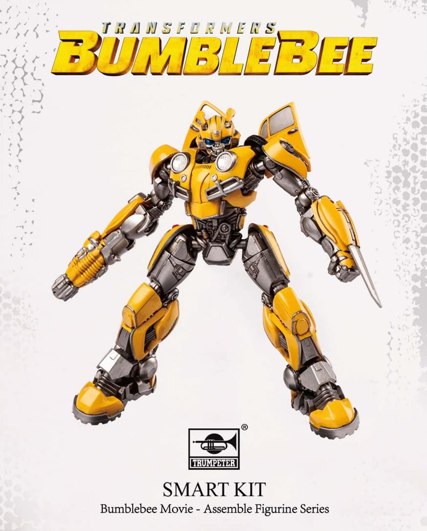 MTLAKEMOTOR Transformers Bumblebee Model Kit – 3D Articulated Figure, Pre-Painted, Plastic, Easy to Assemble, Model 08100, Color: Bumblebee
