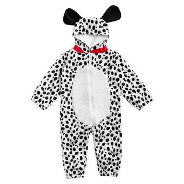 Hollyhome Baby Romper Dalmatian Puppy Onesize For Kids One Piece Dog Sleeping Wear Cosplay Costume For 12-18M