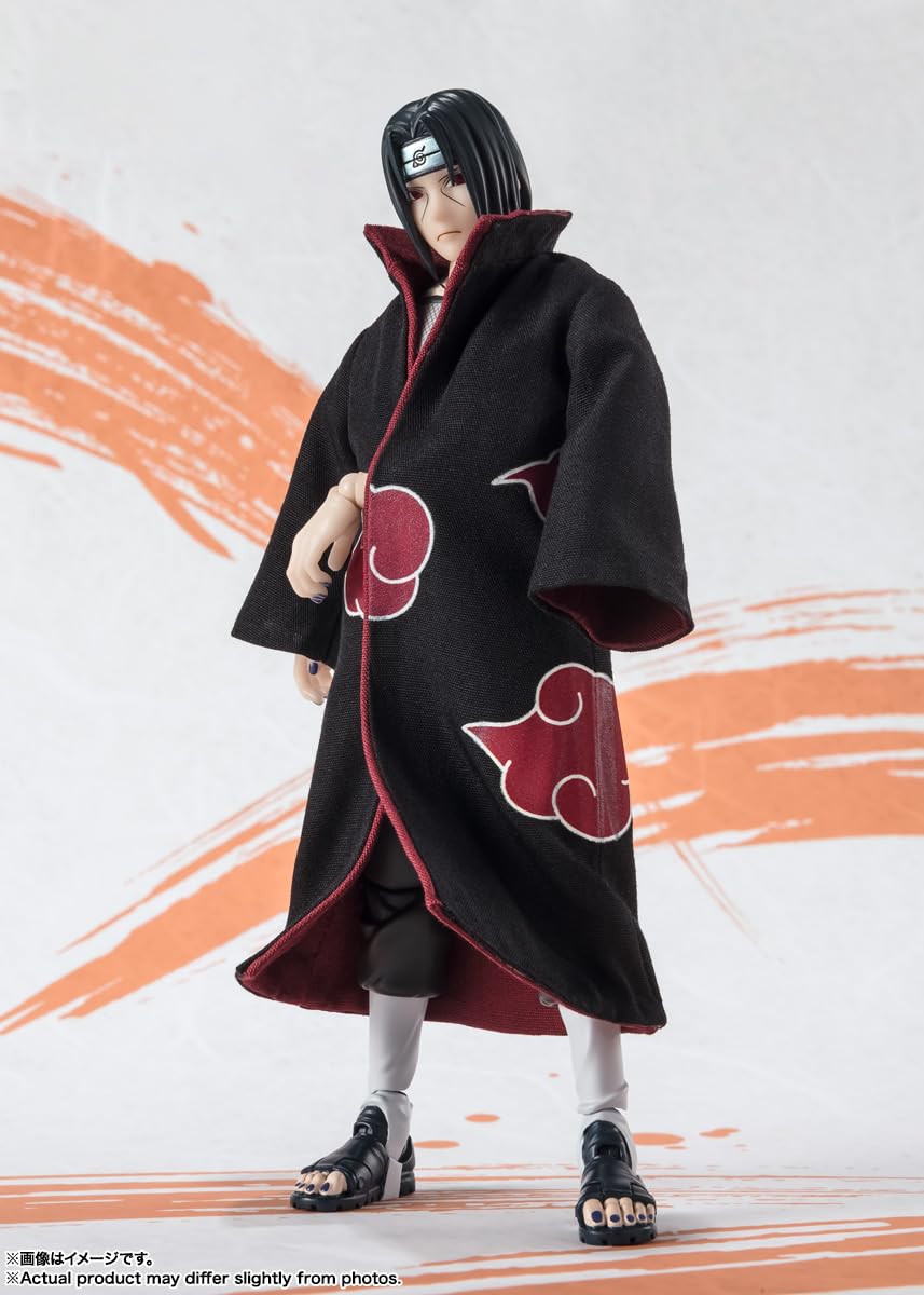 TAMASHII NATIONS S.H.Figuarts Itachi Uchiha NARUTOP99 Edition Action Figure, Polyvinyl Chloride, 6.3"