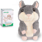 Sanjoin Kids Toddler Toys For Ages 2-4, Talking Hamster Repeats What You Say, Interactive Plush Repeating Toy For 2 3 4 5 6 8 Year Old Boy Girl Birthday Gift (Gray)