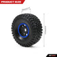 RCAWD RC Wheel Rims and Tires for 1/7 ARRMA Mojave 6S Parts & 1/7 UDR Unlimited Desert Racer 85086-4 Upgrades, Glued Nylon Wheel