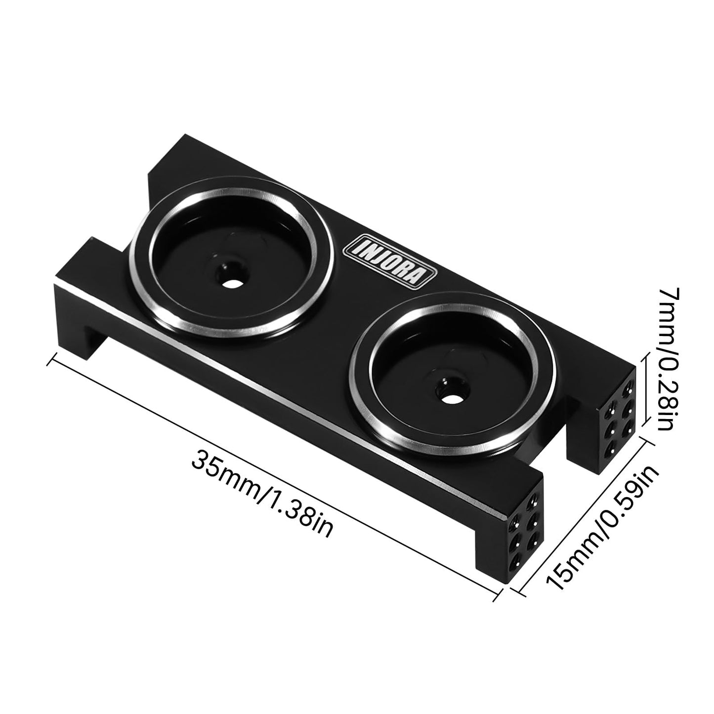 INJORA Magnetic Body Mount Invisible Body Post for 1/24 RC Crawler SCX24 LCG Chassis Upgrade, 10g