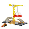 Mattel Matchbox Action Drivers Construction Playset with Moving Crane, Large Plastic Toy, Includes Bulldozer for Kids 3+