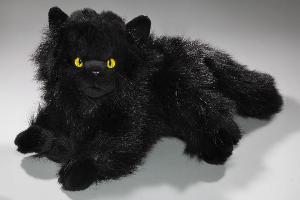 Cat, Persian Black, 12 Inches, 30Cm, Plush Toy, Soft Toy, Stuffed Animal 3474