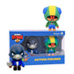 P.M.I. Brawl Stars Action Figures | Official Supercell Toys | Playable Mini Figures Bo And Crow | Licensed Gift For Gamers | Art