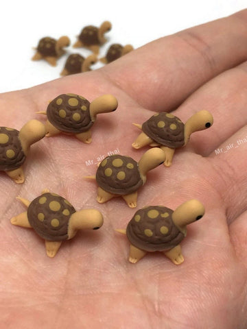 Mr_air_thai_Miniature Lot of 12 Miniature Turtle Fairy Garden Supplies Animal Figurine Furniture Dollhouse GD#003