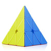 Vgrassp Plastic High Speed And Stability Pyraminx Stickerless Triangle Cube Puzzle (Multicolour)