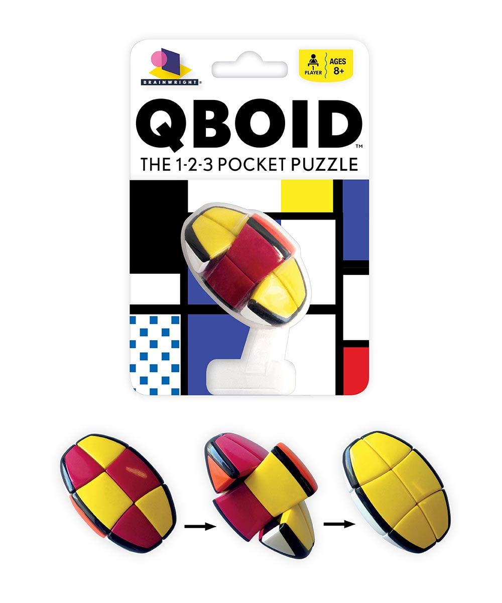Brainwright - Qboid - The 1-2-3 Pocket Brain Teaser Fidget Puzzle