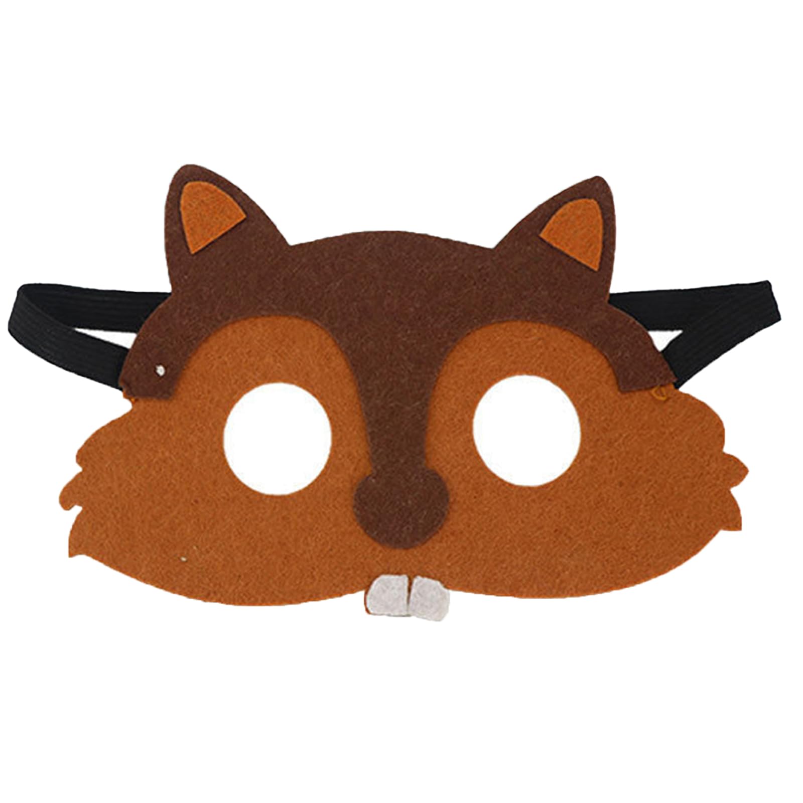 Jtnohx Felt Animal Masks, 10 Pcs Halloween Mask, Animal Costume for Birthday Party Supplies (squirrel Mask)