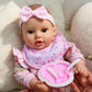 GOAROY Baby Dolls  18 inches Large Realistic Cute Soft Body Baby Doll Real Life Baby Dolls Girl  with Bottles & Pacifier  Diapers and Bibs  Gift Idea for Ages 3+
