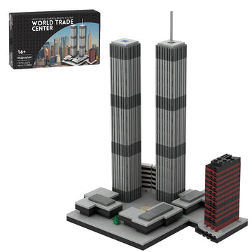 KKXX Building Blocks Toy Set - 1/2000 World Trade Center (1973-2001) Micro Model, Gift for Aircraft Fanatics of Building Block f